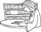 Library Coloring Pages Week National Clipart Reading Popular sketch template