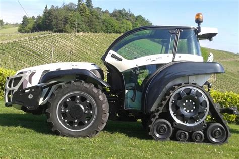ferraris sky jump  dualsteer tractor brings caterpillar tracks   tough slopes