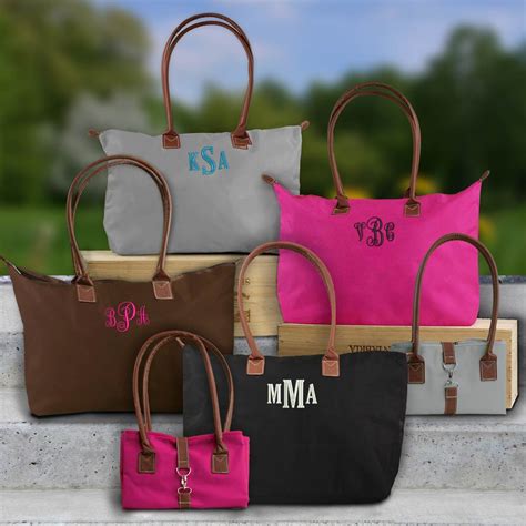 embroidered monogram tote bags giftsforyounow