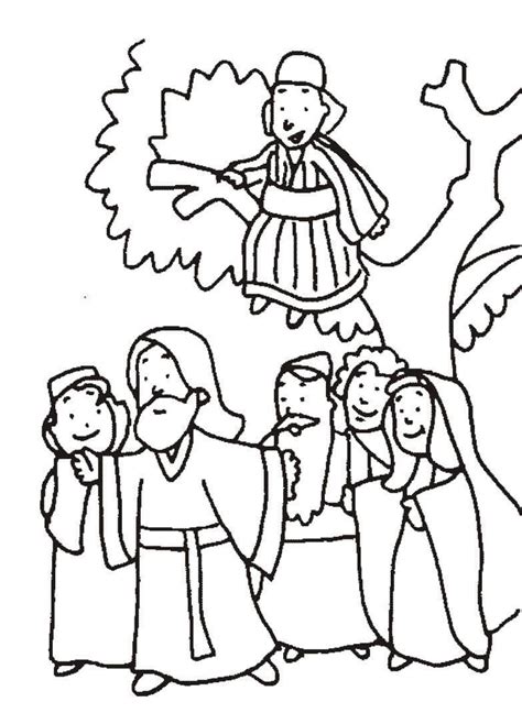 zacchaeus coloring pages  printable coloring pages  kids