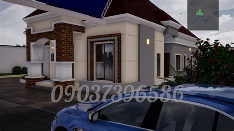 bedroom bungalow house planbuilding plan architectural design properties nigeria