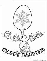 Easter Coloring Colouring Characters Pages Frozen Happy Printable sketch template