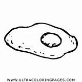 Coloring Omelette Pages Egg sketch template