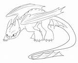 Toothless Dragon sketch template