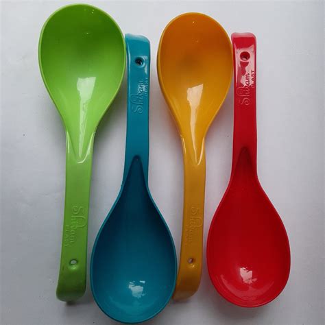 plastic serving spoon  home size  ml rs  piece shivam