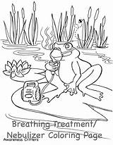 Asthma Colouring Lung Lungs Chronic Critters sketch template