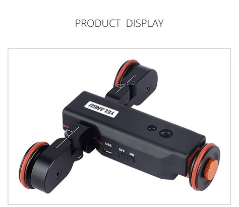 yelangu camera autodolly wheels electronic video slider camera slider  dslr dvs buy pro