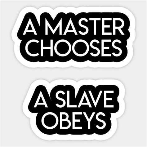 Master Chooses Slave Bdsm Sub Dom Kink Fetish Mistress Bdsm Sticker