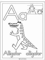 Alligator sketch template