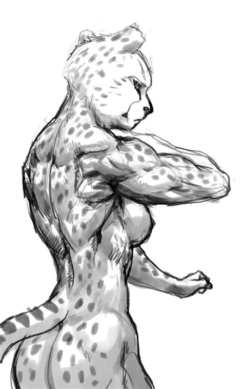 muscular dc comics villain cheetah naked supervillain