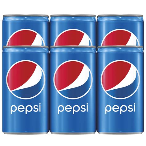 pepsi cola soda pop  oz  pack mini cans furniturezstore