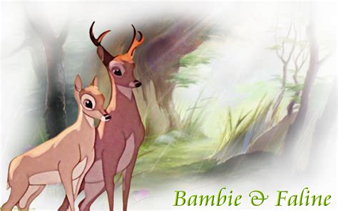 Bambi And Faline Cartoon Widescreen Background Image For