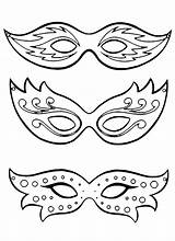 Carnevale Maschere Stampare Veneziane Fasching Maske Mascaras Ritagliare Masken Basteln Decorazioni Addobbi sketch template