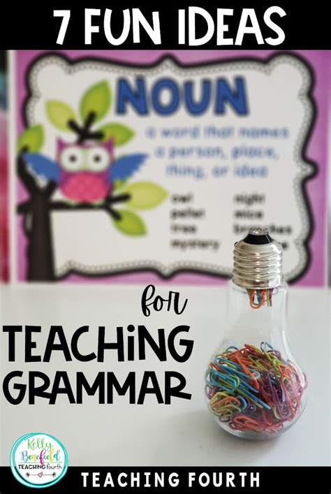 fun ideas  teaching grammar  upper elementary teaching fourth