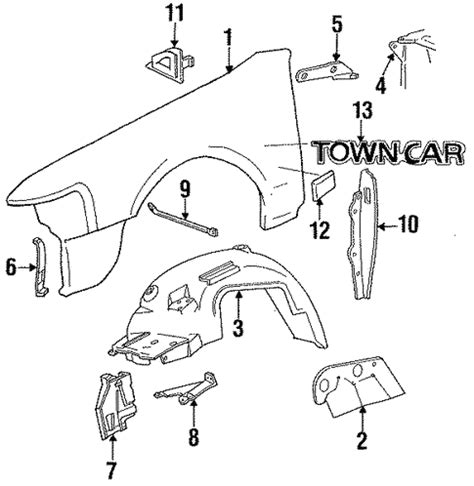 lincoln town car parts diagram wiring