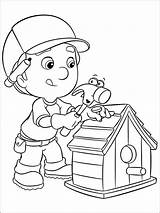 Coloring Pages Handy Manny Printable Kids Color Bright Colors Favorite Choose sketch template