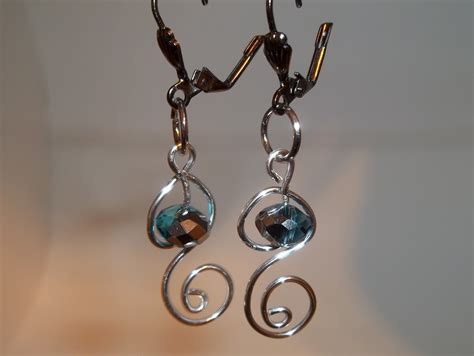 garbanzobeads wire wrapped earrings  pendants