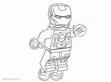 Lego Iron Man Coloring Pages Chibi Printable Kids Adults Print sketch template
