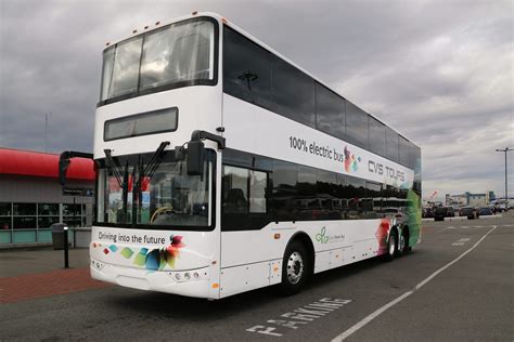 fully electric double decker bus  north america unveiled today