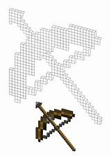 Minecraft Bow Arrow Sheets sketch template