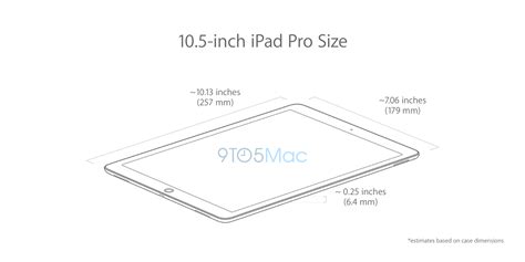 10 5インチ版｢ipad Pro｣用ケースと9 7インチ版｢ipad Pro｣との大きさ比較 ｰ ケースから予測した本体サイズも 気に