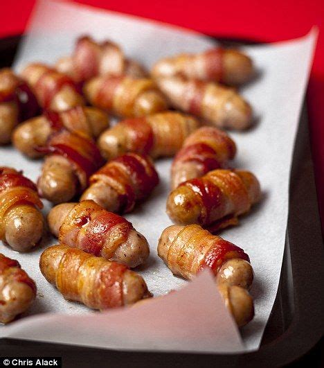recipes sausages wrapped in bacon and roast potatoes
