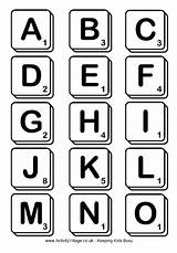 Scrabble Scramble Letter Lettre Lettres Activityvillage Activity sketch template