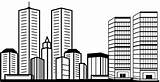 Coloring Pages Skyscraper Building Kids Choose Board Buildings Gorgeous sketch template