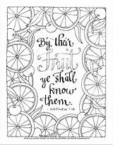 Coloring Matthew Pages Fruit Printable Bible Their Ye Shall Them Know Flandersfamily Info Sheets Print Adult Colouring Verse Books Click sketch template