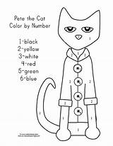 Cat Pete Coloring Number Color Pages Printable Choose Board Cats Preschool sketch template
