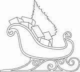 Sleigh Coloring Pages Santa Christmas Printable Printables Reindeer Colouring Color Sled 2010 Templates Patterns Applique Graphics Drawings Pencils11 Visit Colors sketch template
