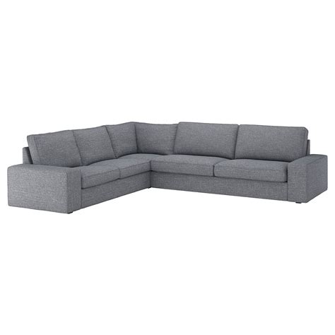 kivik corner sofa  seat lejde greyblack ikea