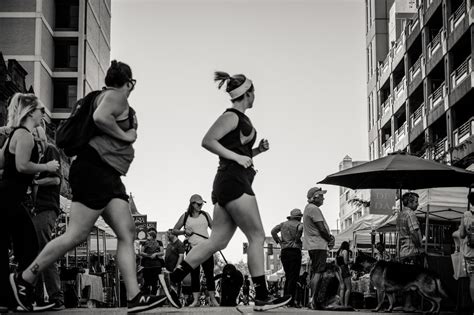 women running  stock photo