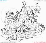 Ship Coloring Sunken Pirate Outline Pages Clip Illustration Drawing Sketch Vector Underwater Royalty Color Kids Visekart Treasure Clipart Drawings Template sketch template