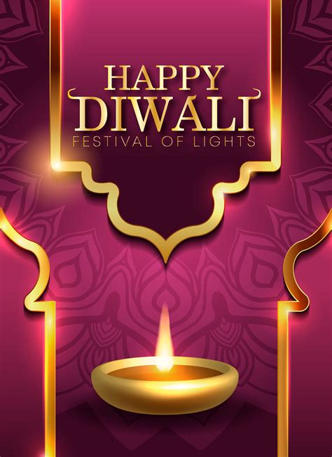 diwali hindu festival greeting card  modern elements  vector