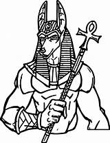 Anubis Egyptian sketch template