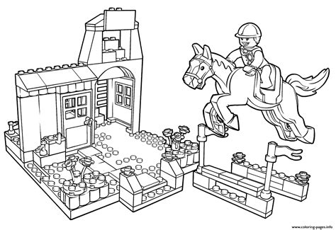 lego farm coloring page coloring pages