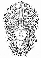 Tattoo Indios Xochipilli Colorear Headdress Indio Desenho Colouring Tatuagens Tatuar Ink Tatuagem Indígena Cocar Mrtatuajes Escolha sketch template