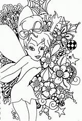 Coloring Pages Emo Disney Tinkerbell Popular sketch template