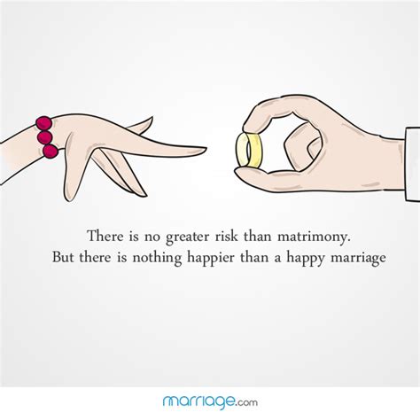 there is no greater risk than matrimony marriage quotes