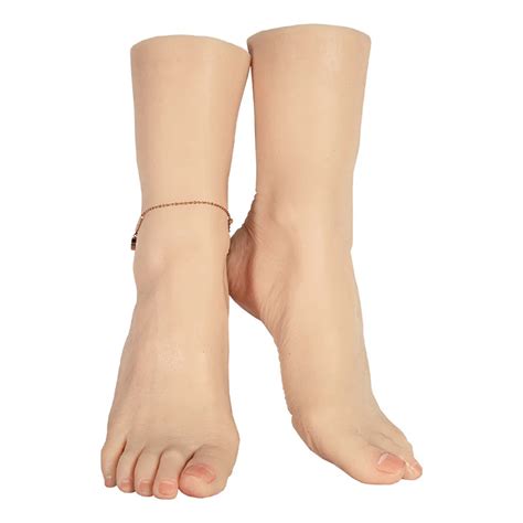 Silicone Foot Model Hot Sale Female Nail Practice Mannequin Feet Fetish