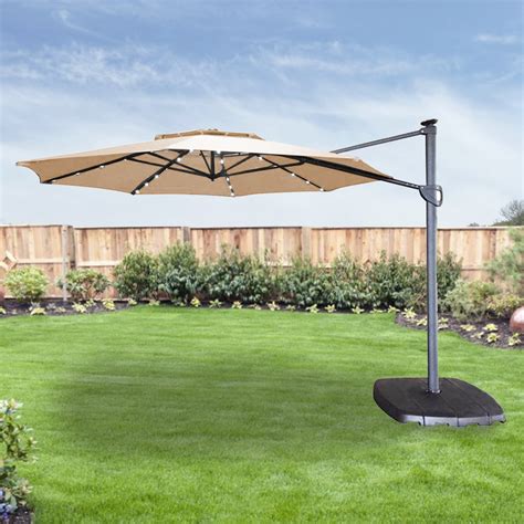 garden winds replacement canopy   simply shade ft led umbrella riplock