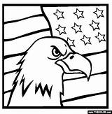 Coloring Pages Flag Holidays Eagle Flags sketch template