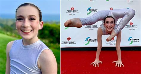 12 Year Old Contortionist Shows Off Her Incredible Foot Archery Skills