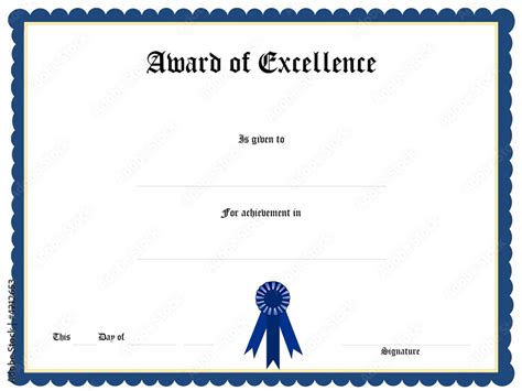 blank award certificates