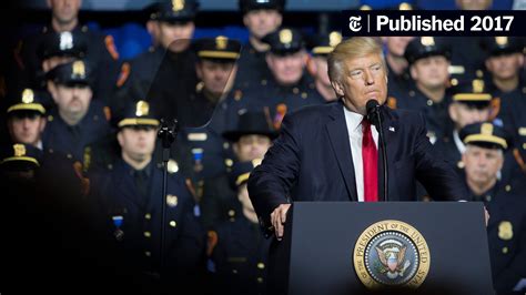 trump on long island vows an end to gang violence the new york times