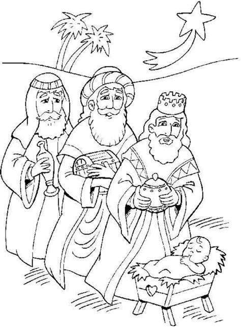 dibujos de los tres reyes magos  imprimir  colorear colorear