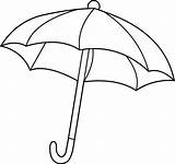 Umbrella Coloring Pages Kids sketch template