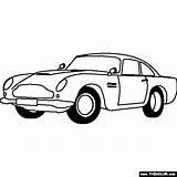 Martin Aston Db5 1963 Coloring Cars Pages Db4 1960 Online Car Thecolor sketch template