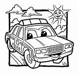 Coloring Pages Law Enforcement Police Car Kids Color Printable Getcolorings Print sketch template